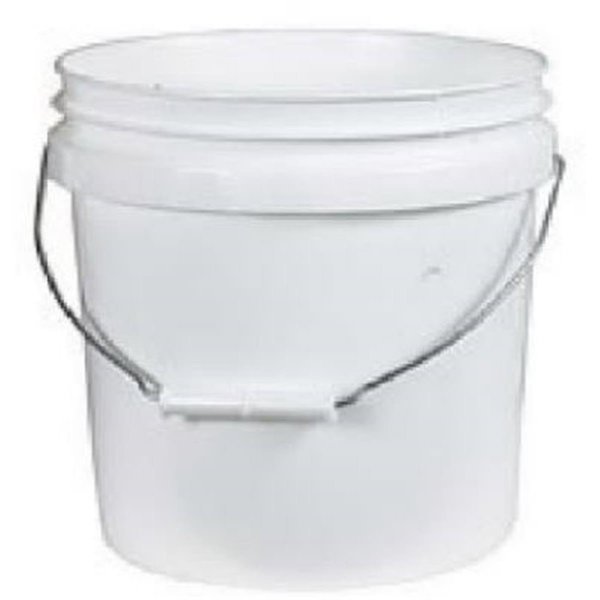 Gourmetgalley 2GLSKD White Plastic Pail - 2 Gallon GO2503867